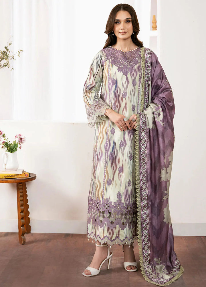 Noura By Bin Ilyas Printed Viscose Suit Unstitched 3 Piece BI24NV 75 A - Winter Collection