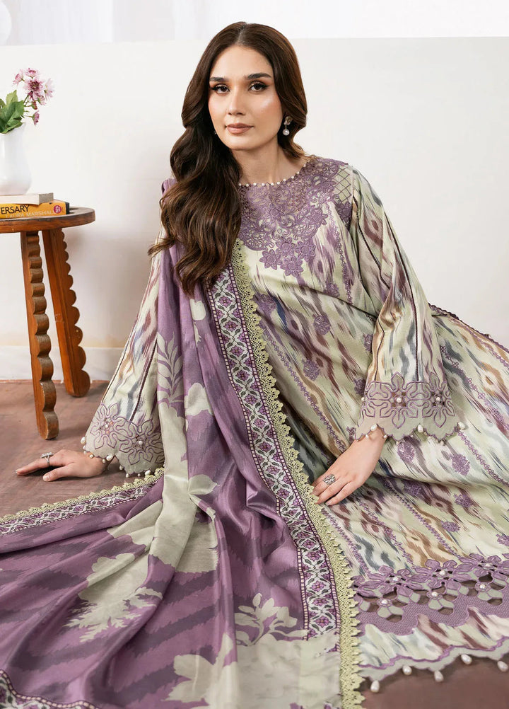 Noura By Bin Ilyas Printed Viscose Suit Unstitched 3 Piece BI24NV 75 A - Winter Collection