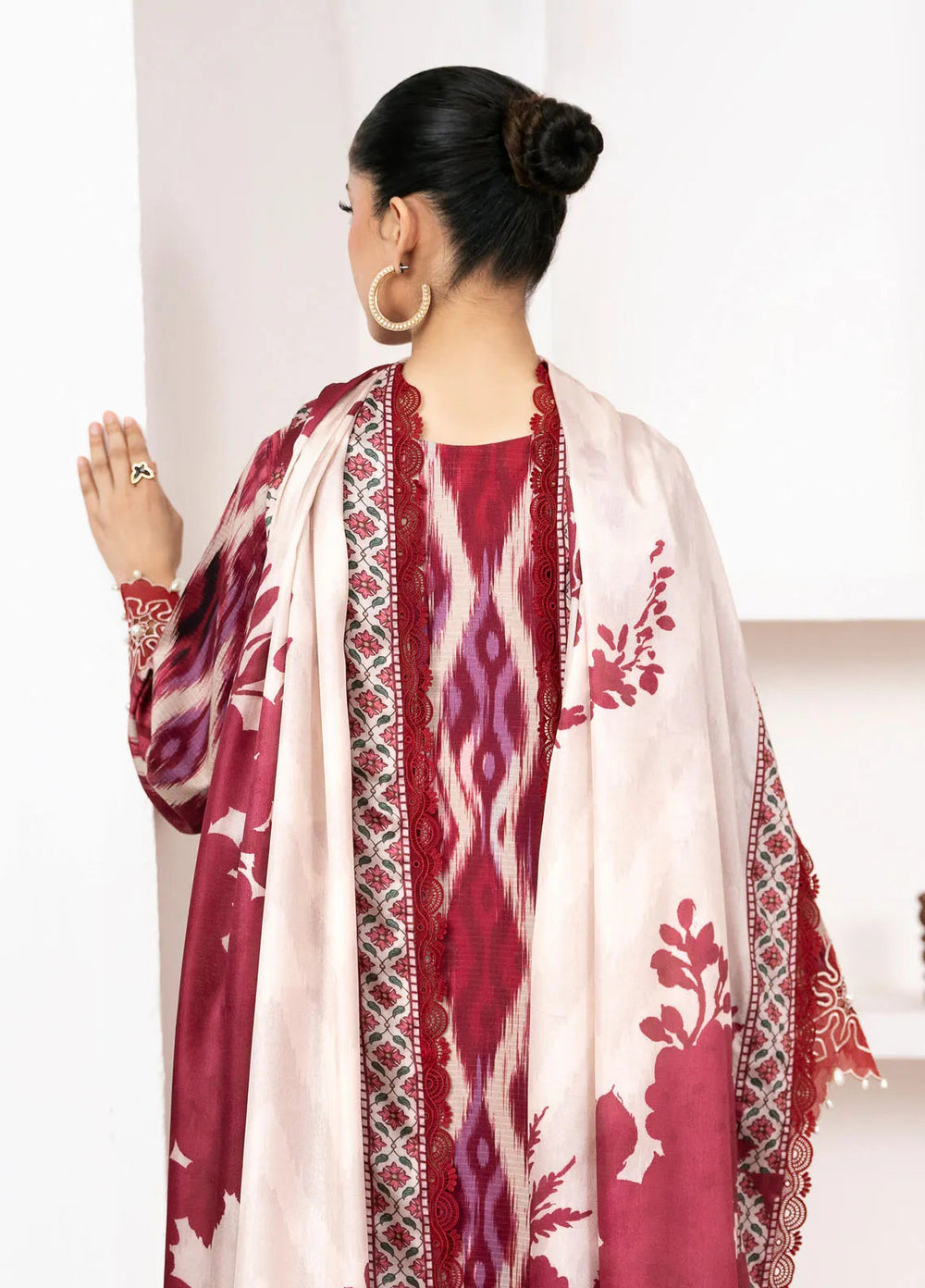 Noura By Bin Ilyas Printed Viscose Suit Unstitched 3 Piece BI24NV 75 B - Winter Collection