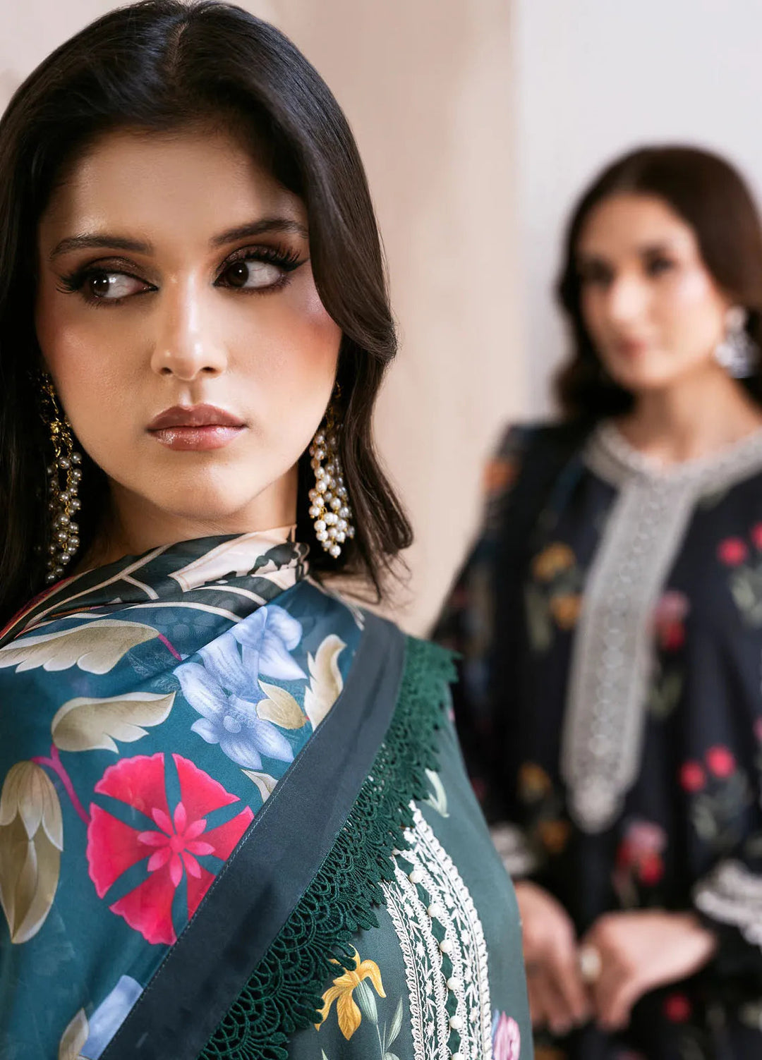 Noura By Bin Ilyas Printed Viscose Suit Unstitched 3 Piece BI24NV 77 B - Winter Collection