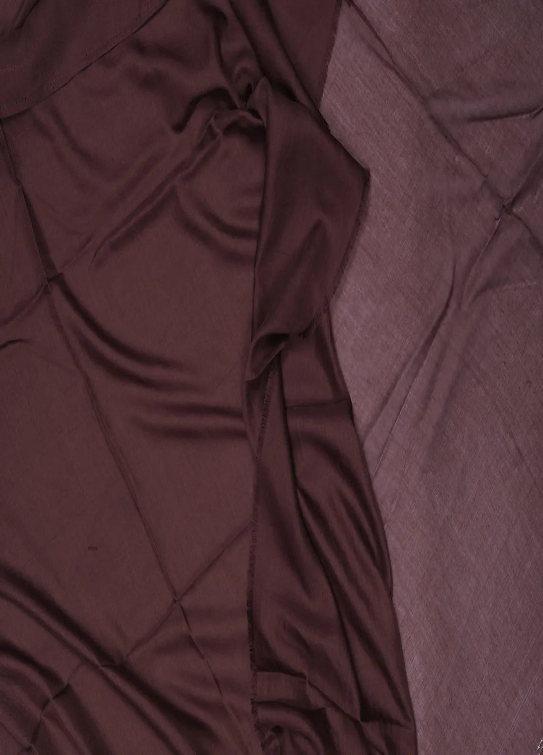 Nourah Scarf Plain Turkey Lawn Deep Chocolate Brown - Scarf Collection