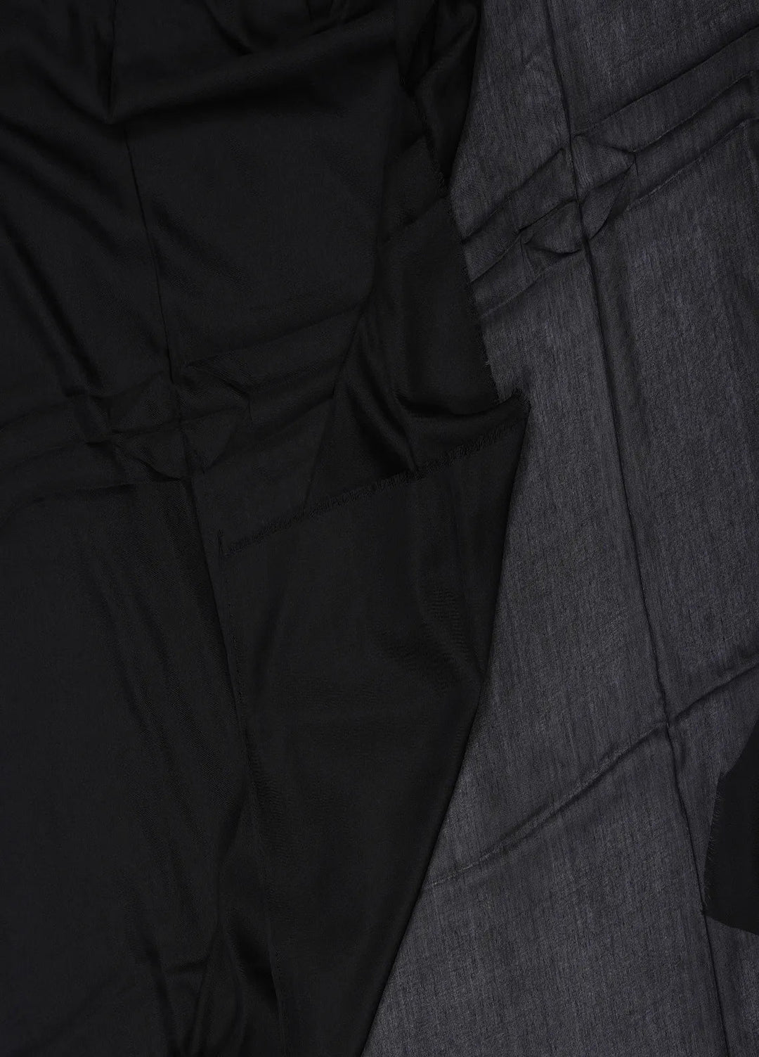 Nourah Scarf Plain Turkey Lawn Jet Black - Scarf Collection