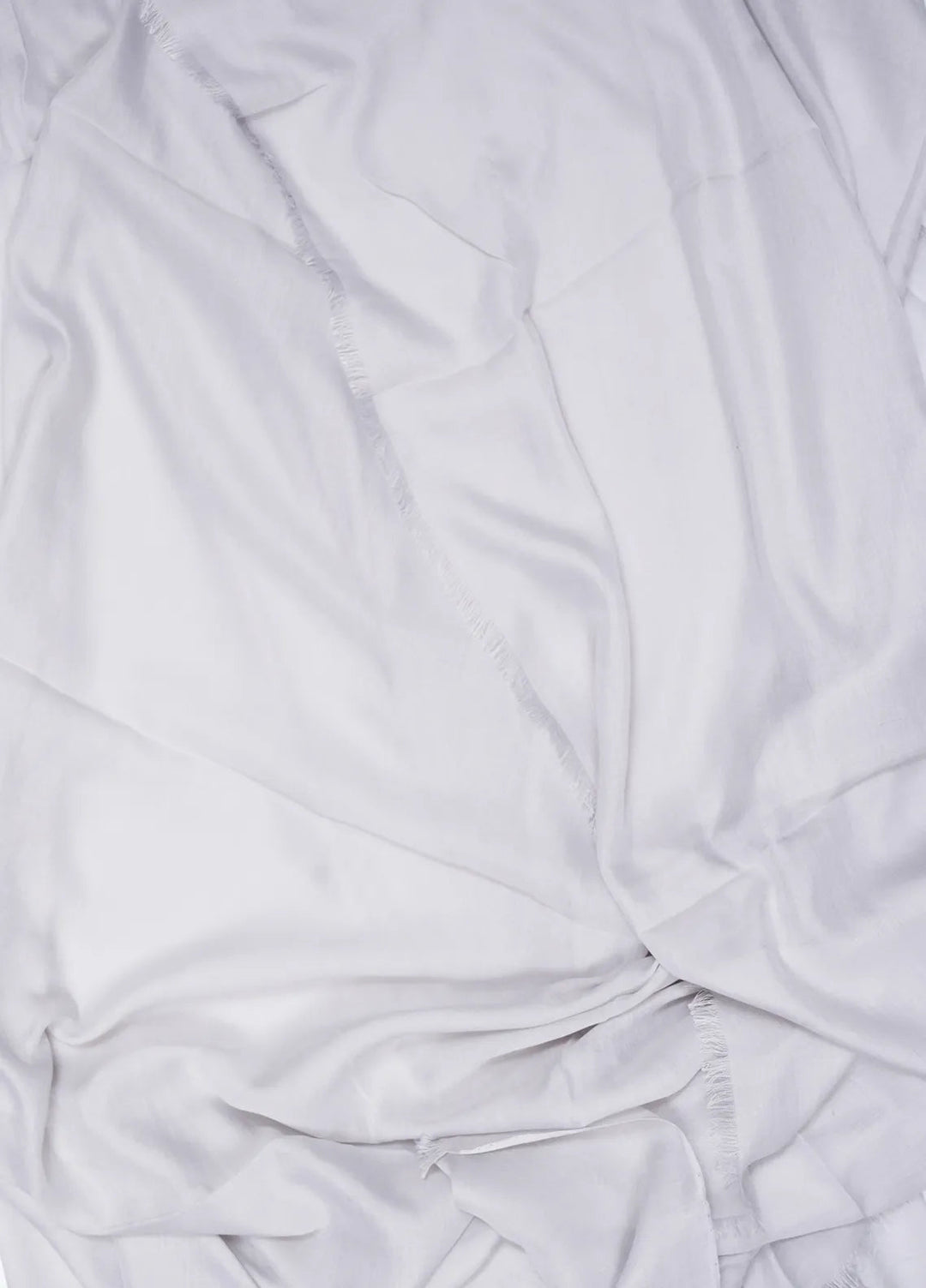 Nourah Scarf Plain Turkey Lawn White - Scarf Collection