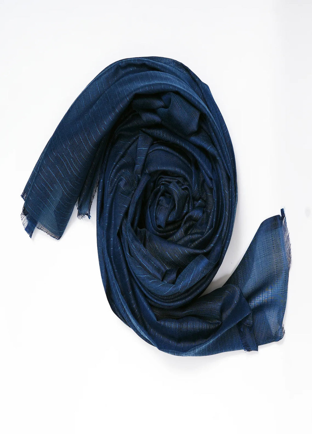 Nourah Scarf Self Embossed Khaadi Cable Green - Scarf Collection