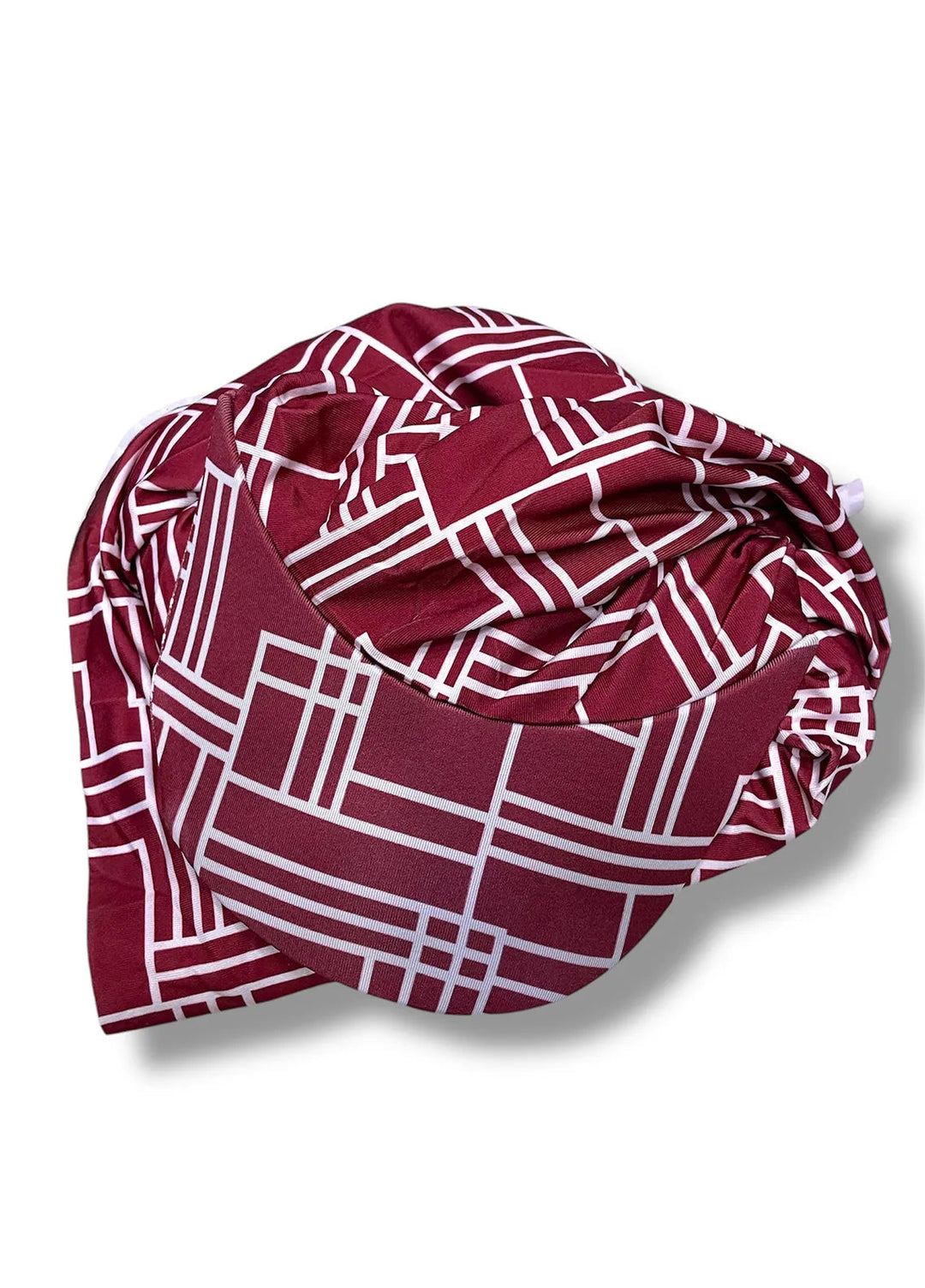 Nourah Womens Hat Geometric Print Wine - Hat Collection