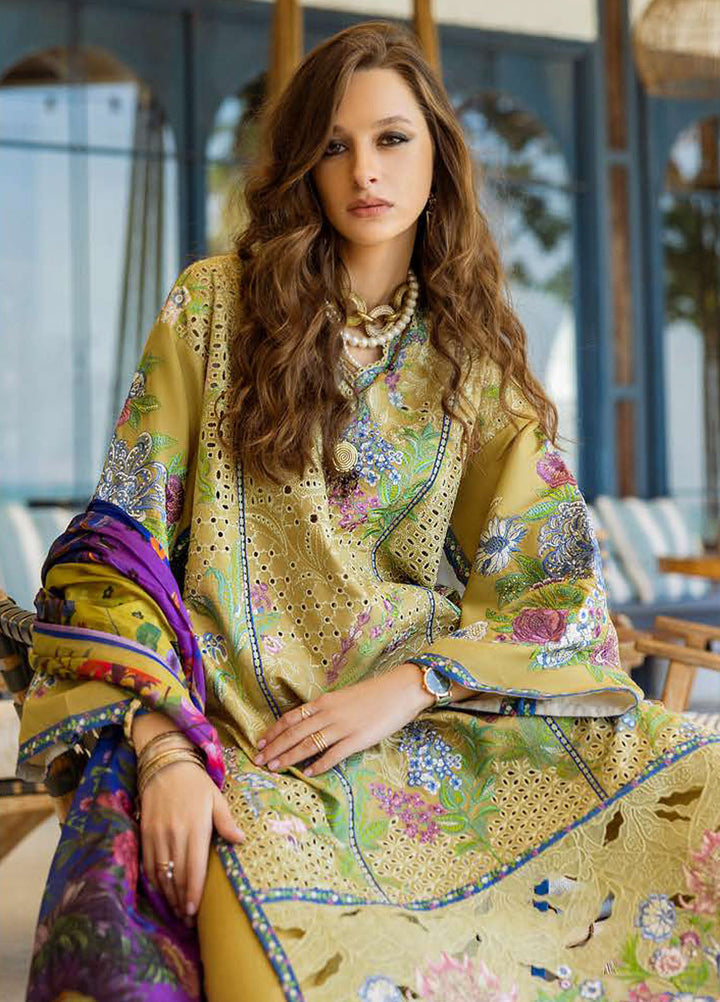 Nouveau Chapitre by Esmel Embroidered Lawn Suits Unstitched 3 Piece EML25NC D-04 Lueur - Summer Collection