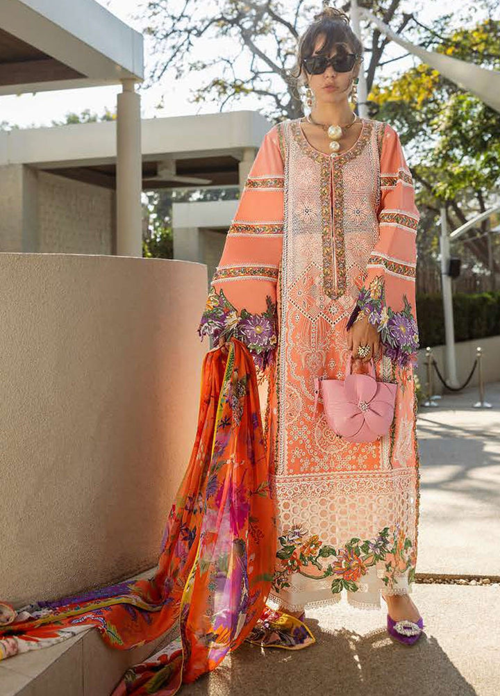 Nouveau Chapitre by Esmel Embroidered Lawn Suits Unstitched 3 Piece EML25NC D-06 Virelle - Summer Collection
