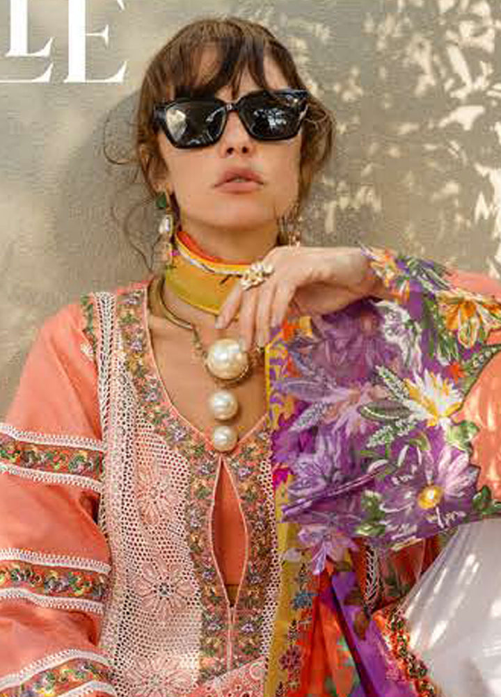 Nouveau Chapitre by Esmel Embroidered Lawn Suits Unstitched 3 Piece EML25NC D-06 Virelle - Summer Collection