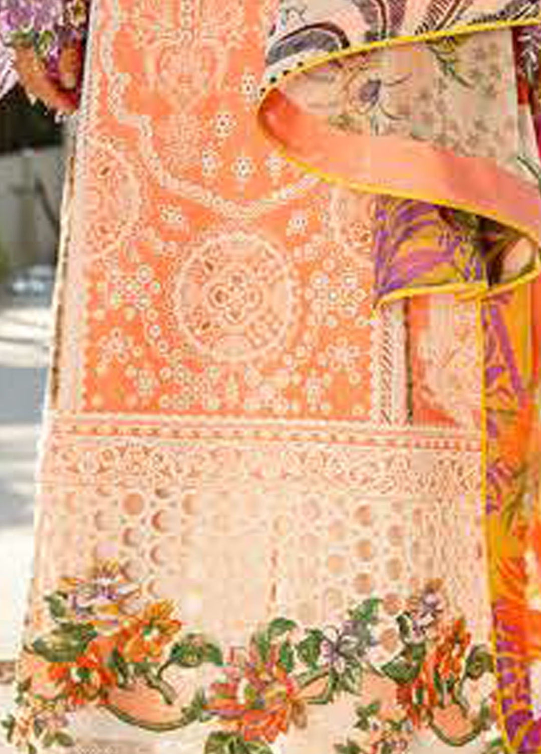 Nouveau Chapitre by Esmel Embroidered Lawn Suits Unstitched 3 Piece EML25NC D-06 Virelle - Summer Collection