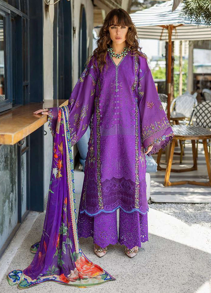 Nouveau Chapitre by Esmel Embroidered Lawn Suits Unstitched 3 Piece EML25NC D-07 Serene - Summer Collection