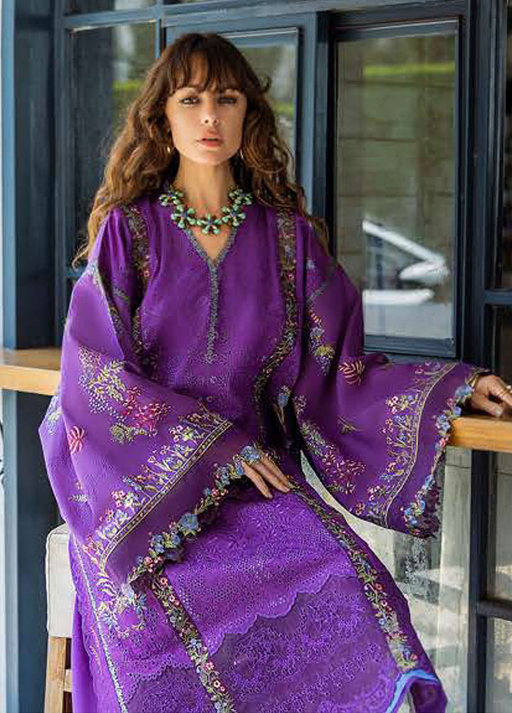 Nouveau Chapitre by Esmel Embroidered Lawn Suits Unstitched 3 Piece EML25NC D-07 Serene - Summer Collection