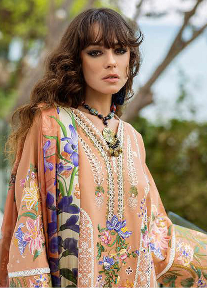 Nouveau Chapitre by Esmel Embroidered Lawn Suits Unstitched 3 Piece EML25NC D-08 Solea - Summer Collection