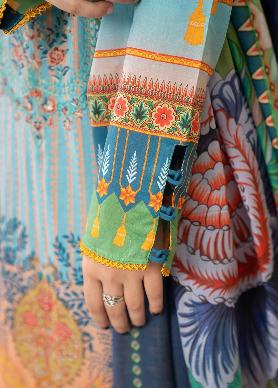 Nova By Safwa Embroidered Lawn Suits Unstitched 3 Piece SW23N NVC-02 - Summer Collection