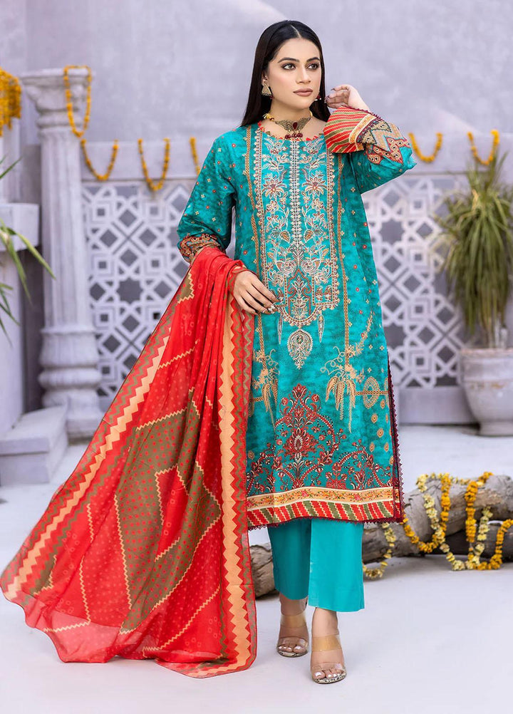 Nova By Safwa Embroidered Lawn Suits Unstitched 3 Piece SW23NL NVC-21 - Summer Collection