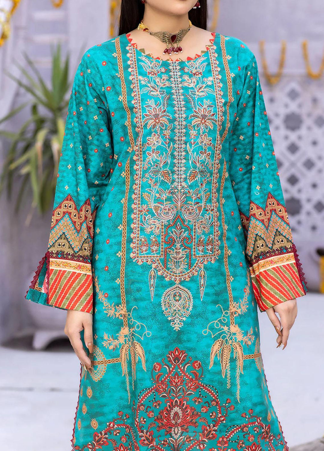 Nova By Safwa Embroidered Lawn Suits Unstitched 3 Piece SW23NL NVC-21 - Summer Collection
