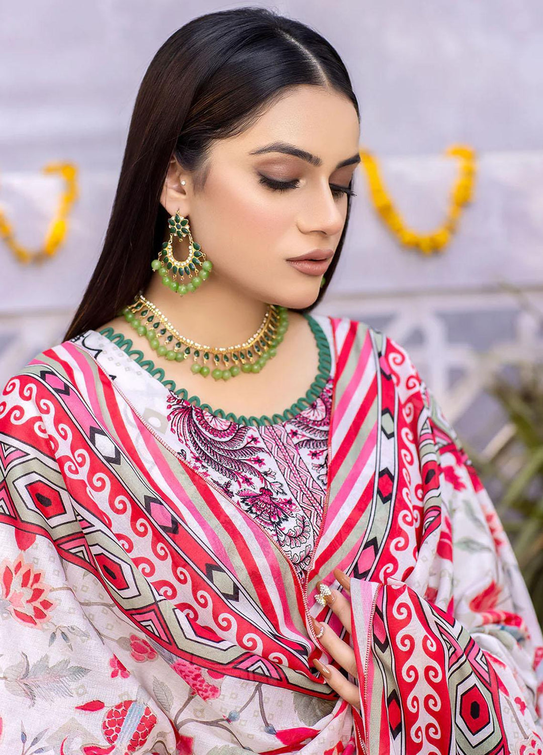 Nova By Safwa Embroidered Lawn Suits Unstitched 3 Piece SW23NL NVC-22 - Summer Collection