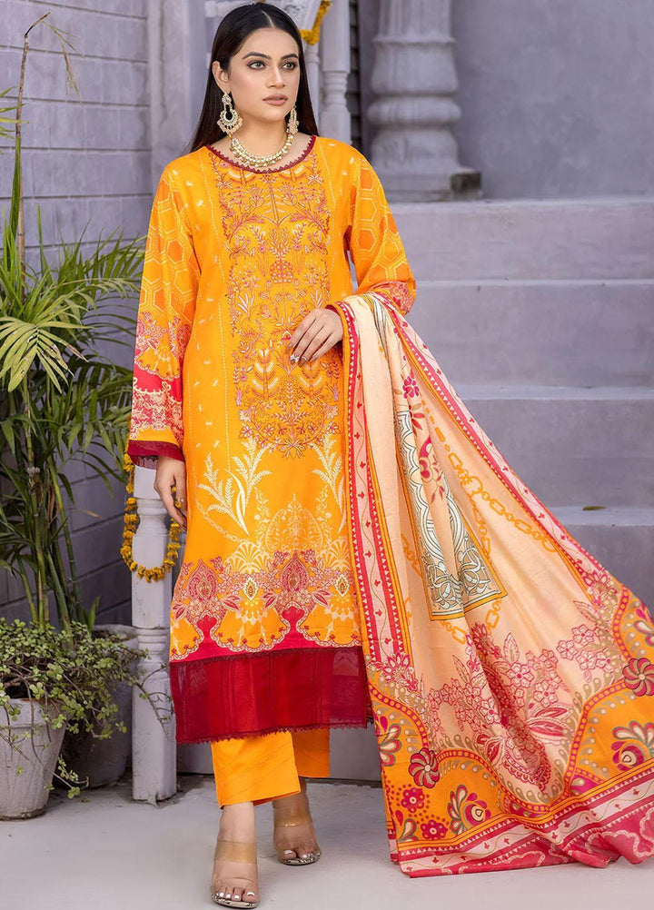 Nova By Safwa Embroidered Lawn Suits Unstitched 3 Piece SW23NL NVC-24 - Summer Collection