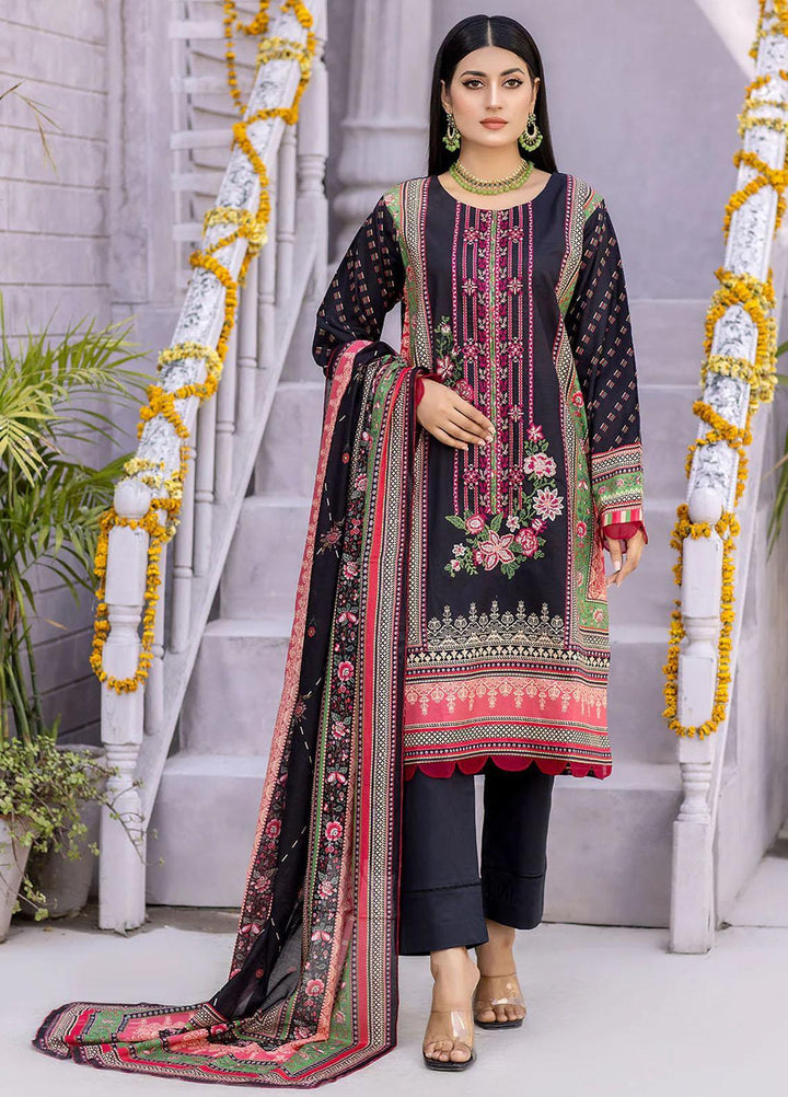 Nova By Safwa Embroidered Lawn Suits Unstitched 3 Piece SW23NL NVC-25 - Summer Collection