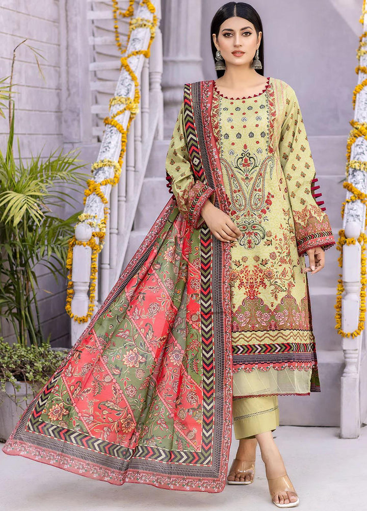 Nova By Safwa Embroidered Lawn Suits Unstitched 3 Piece SW23NL NVC-26 - Summer Collection