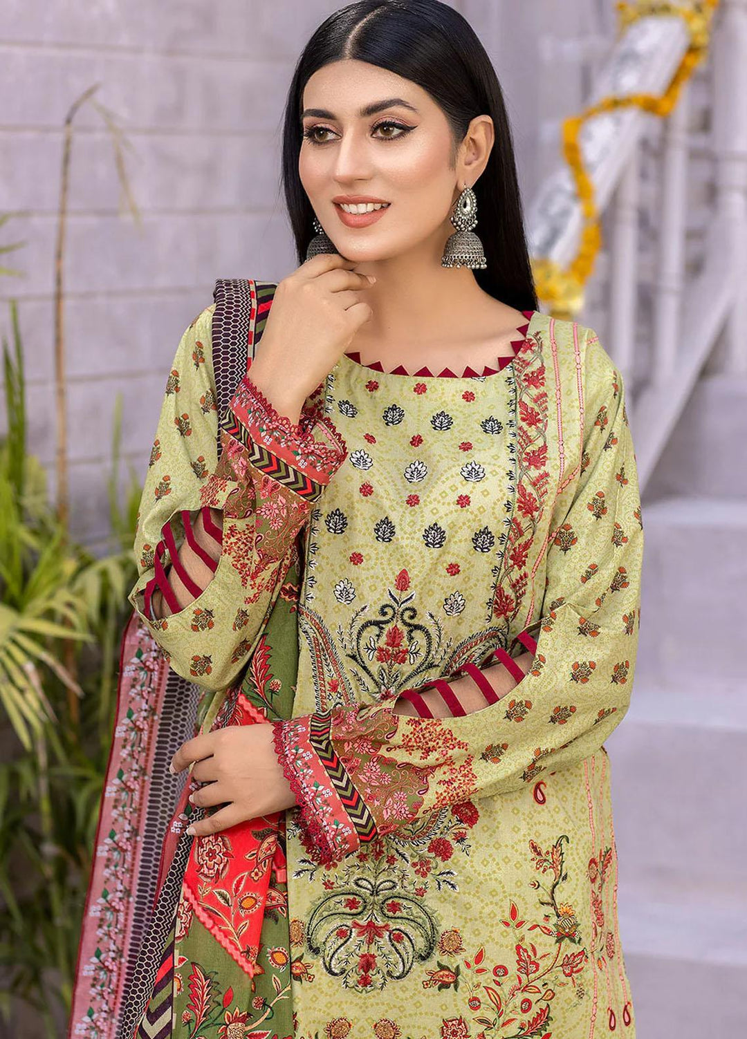 Nova By Safwa Embroidered Lawn Suits Unstitched 3 Piece SW23NL NVC-26 - Summer Collection