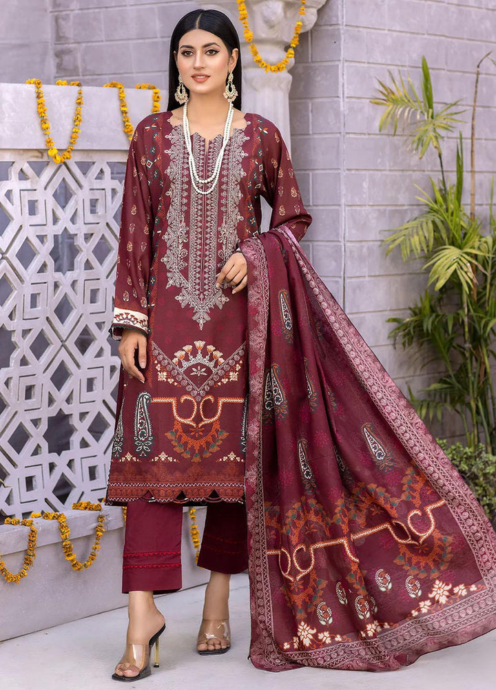 Nova By Safwa Embroidered Lawn Suits Unstitched 3 Piece SW23NL NVC-27 - Summer Collection