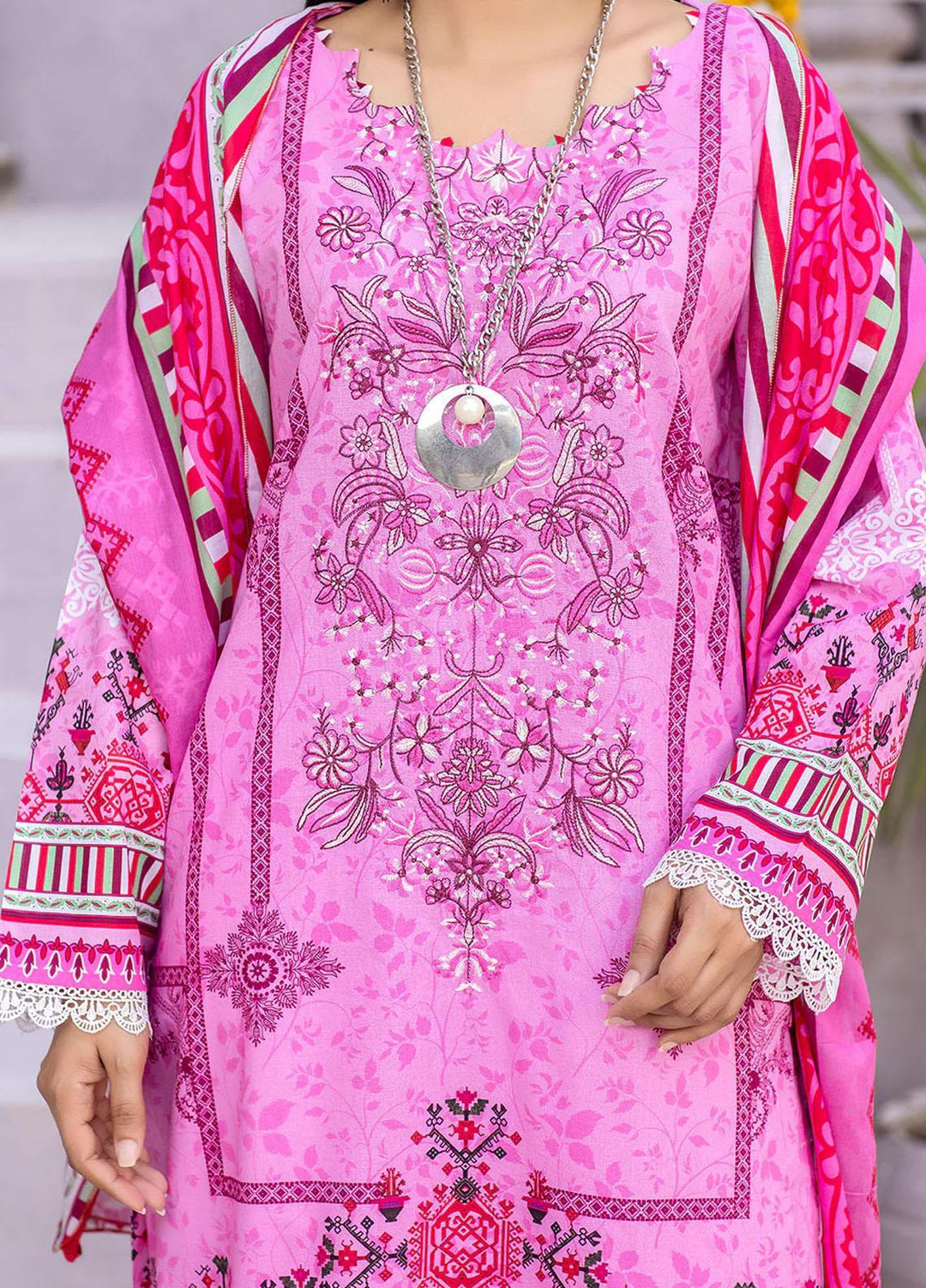 Nova By Safwa Embroidered Lawn Suits Unstitched 3 Piece SW23NL NVC-28 - Summer Collection