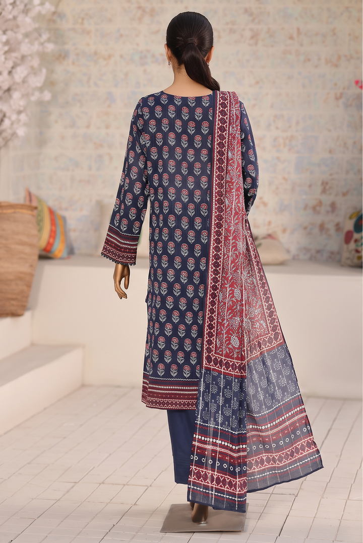 Nayab by HZ Textiles Unstitched Printed Cotton Lawn 3 Piece Suit HZ28UN NPC-05 - Casual Collection