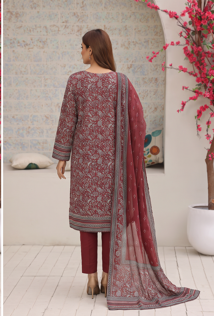 Nayab by HZ Textiles Unstitched Printed Cotton Lawn 3 Piece Suit HZ28UN NPC-07 - Casual Collection
