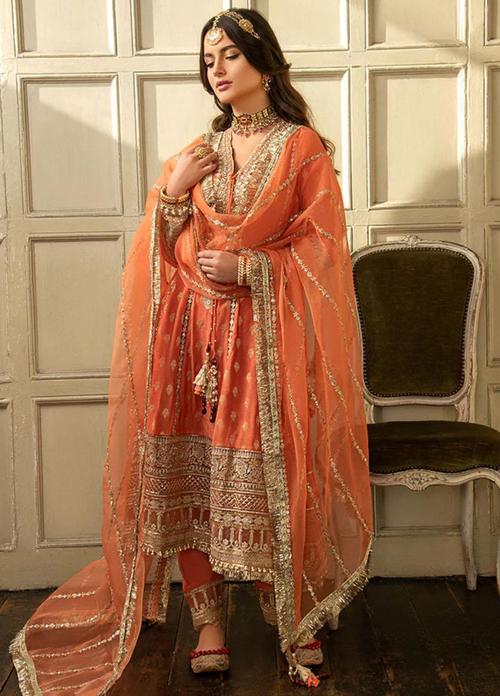 Nur By Sobia Nazir Embroidered Jacquard Suits Unstitched 3 Piece SN23NU N23-01 - Festive Collection