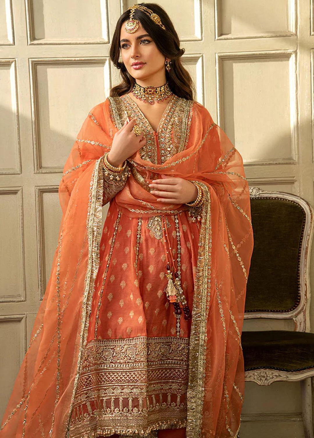 Nur By Sobia Nazir Embroidered Jacquard Suits Unstitched 3 Piece SN23NU N23-01 - Festive Collection