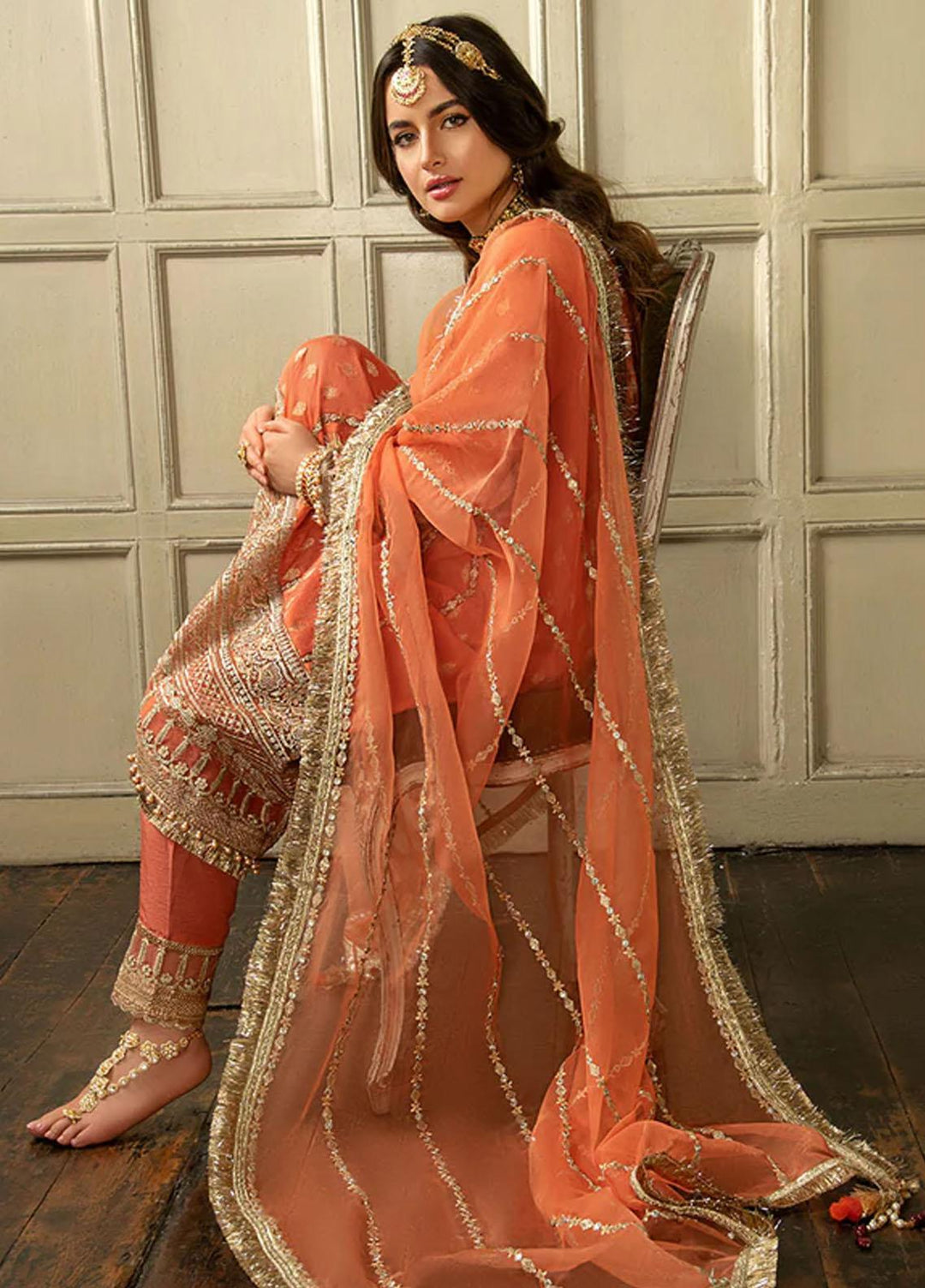 Nur By Sobia Nazir Embroidered Jacquard Suits Unstitched 3 Piece SN23NU N23-01 - Festive Collection