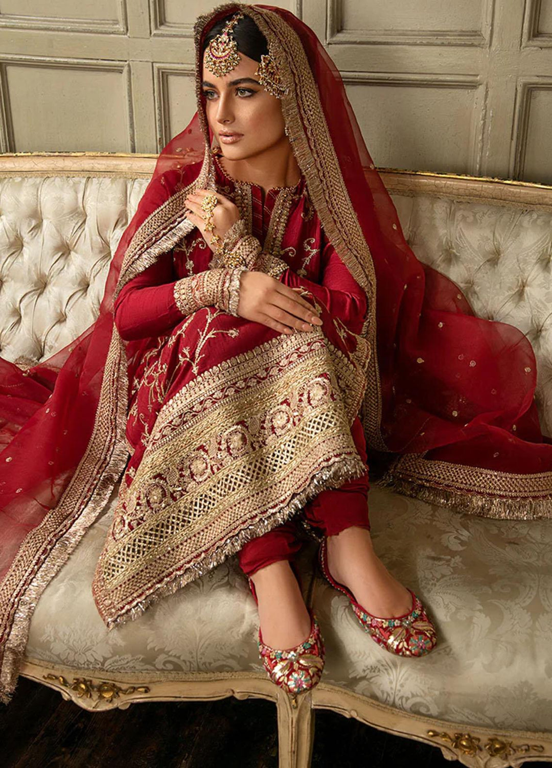 Nur By Sobia Nazir Embroidered Raw Silk Suits Unstitched 3 Piece SN23NU N23-02 - Festive Collection