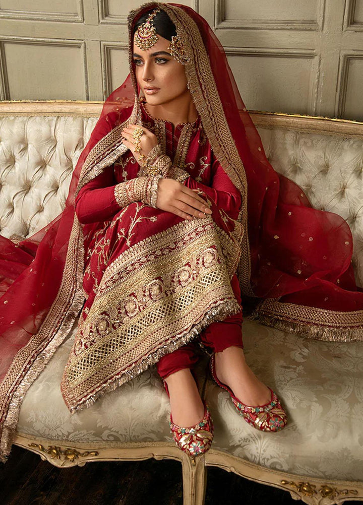 Nur By Sobia Nazir Embroidered Raw Silk Suits Unstitched 3 Piece SN23NU N23-02 - Festive Collection