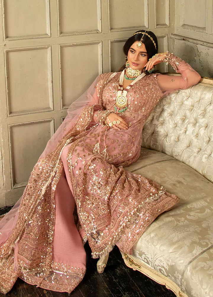 Nur By Sobia Nazir Embroidered Net Suits Unstitched 4 Piece SN23NU N23-03 - Festive Collection