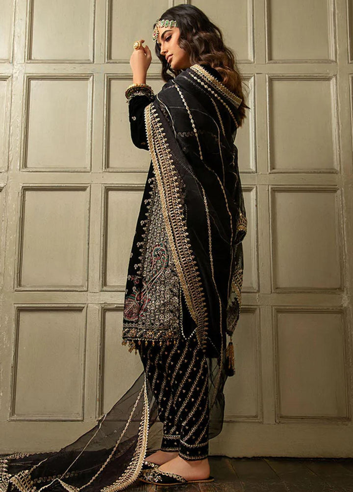 Nur By Sobia Nazir Embroidered Velvet Suits Unstitched 3 Piece SN23NU N23-04 - Festive Collection