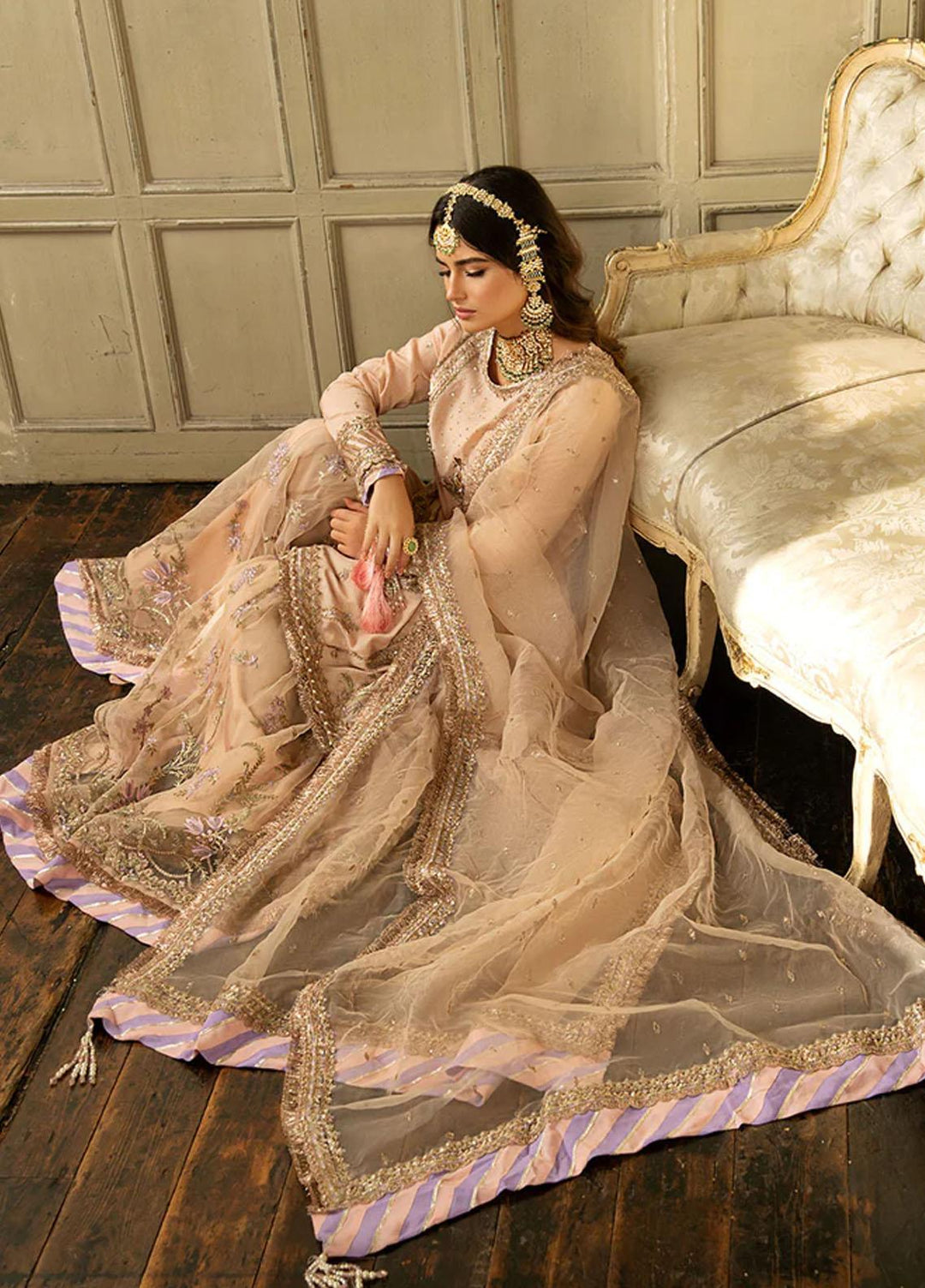 Nur By Sobia Nazir Embroidered Raw Silk Suits Unstitched 3 Piece SN23NU N23-05 - Festive Collection