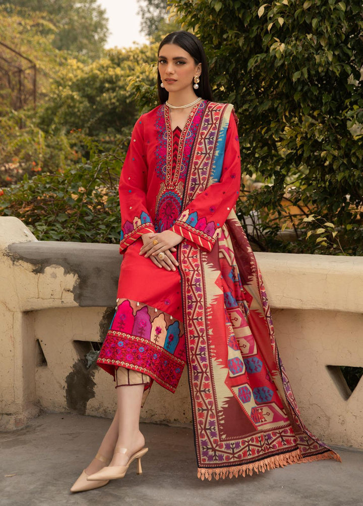 Nur-E-Nazar by Parishay Embroidered Lawn Suits Unstitched 3 Piece PRS22NN Cara - Summer Collection