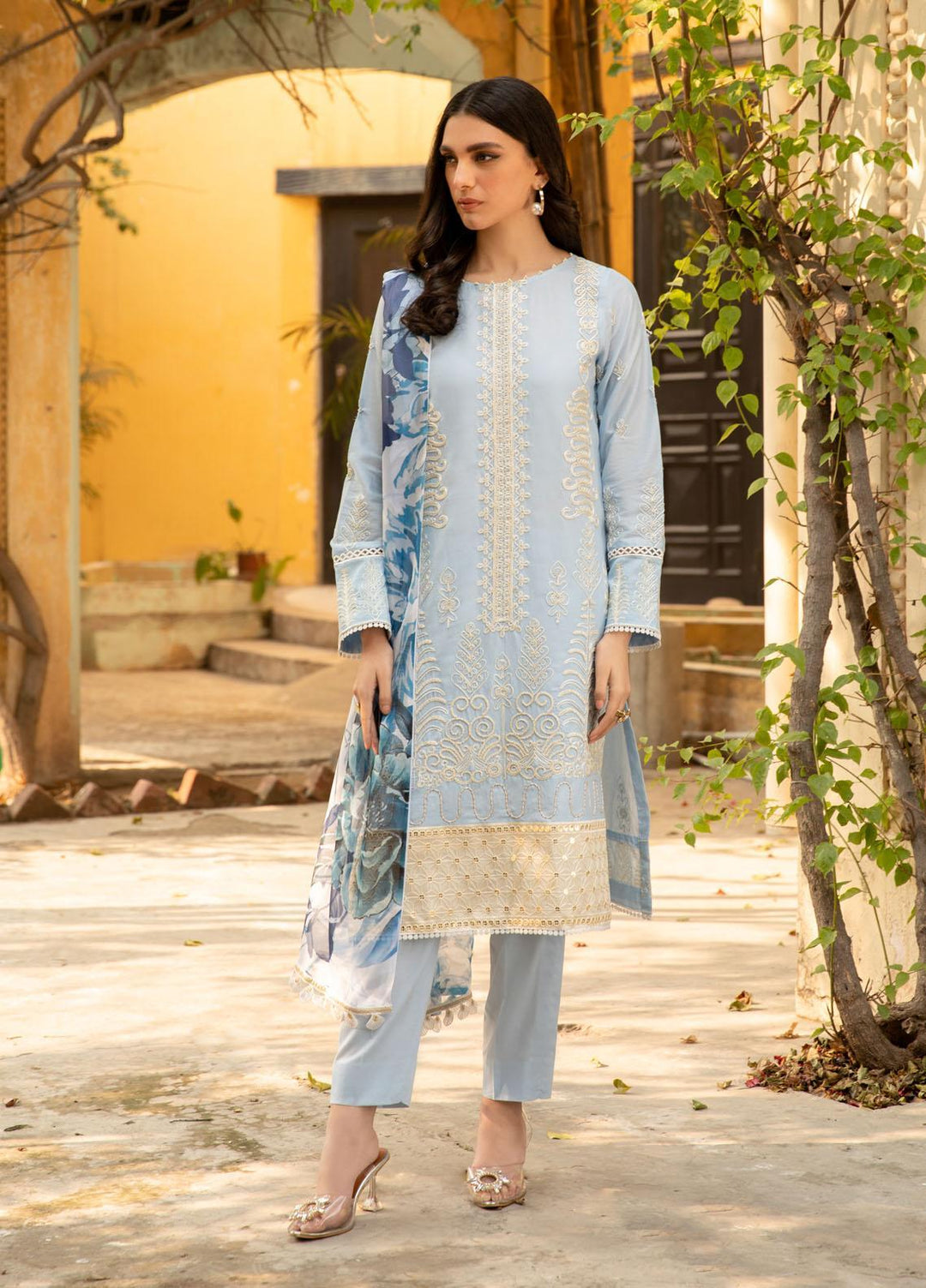 Nur-E-Nazar by Parishay Embroidered Lawn Suits Unstitched 3 Piece PRS22NN Elysia - Summer Collection