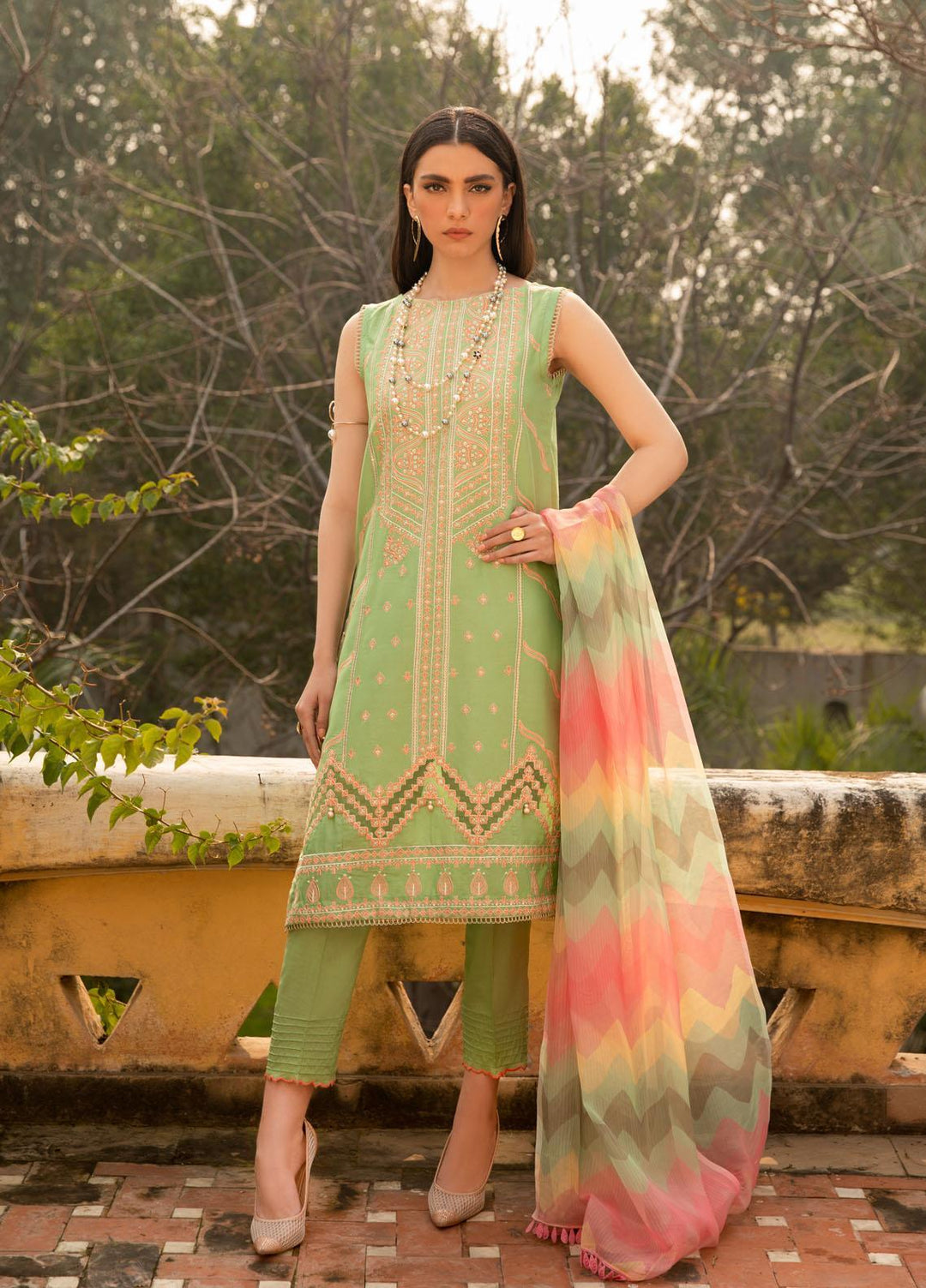 Nur-E-Nazar by Parishay Embroidered Lawn Suits Unstitched 3 Piece PRS22NN Eunoia - Summer Collection