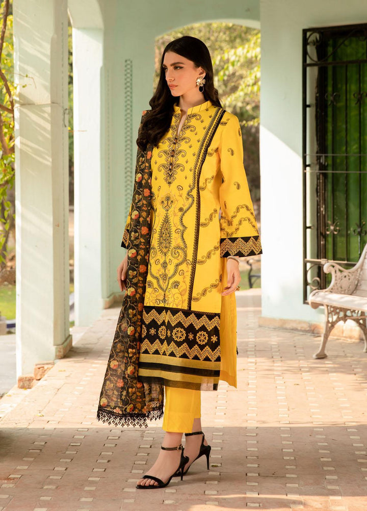 Nur-E-Nazar by Parishay Embroidered Lawn Suits Unstitched 3 Piece PRS22NN Felicity - Summer Collection