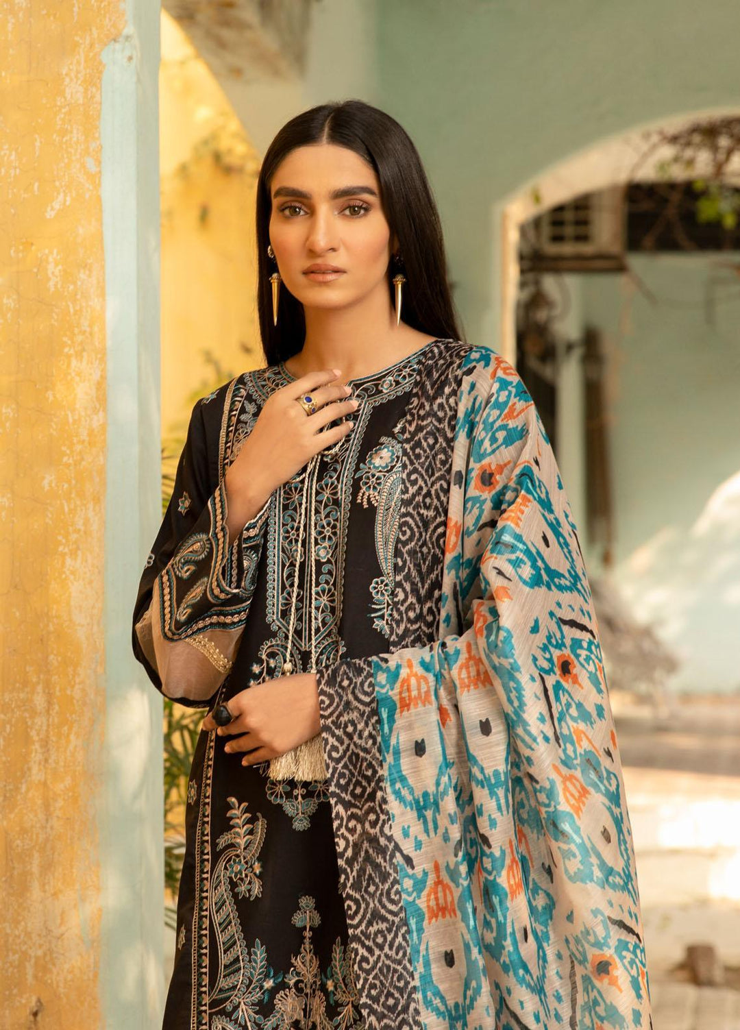 Nur-E-Nazar by Parishay Embroidered Lawn Suits Unstitched 3 Piece PRS22NN Indah - Summer Collection