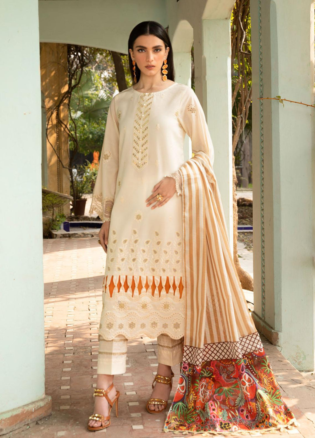 Nur-E-Nazar by Parishay Embroidered Lawn Suits Unstitched 3 Piece PRS22NN Opia - Summer Collection