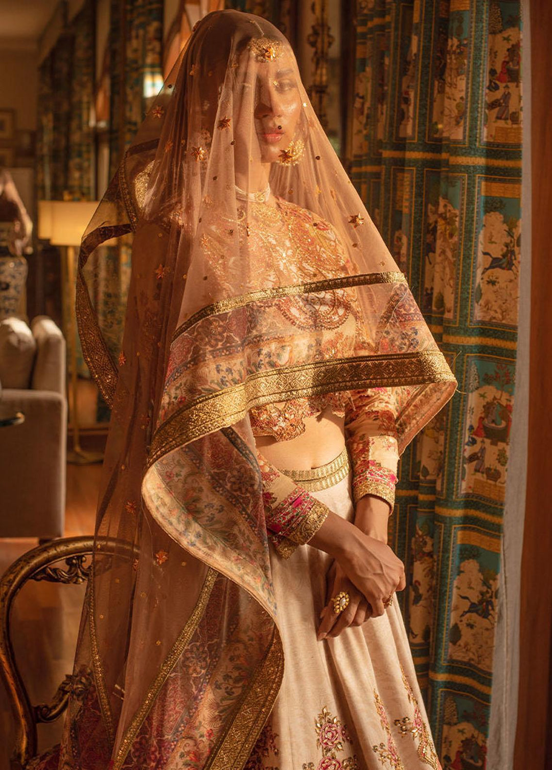 Shamaeel Ansari Pret Formal Silk 3 Piece Suit NUR-04