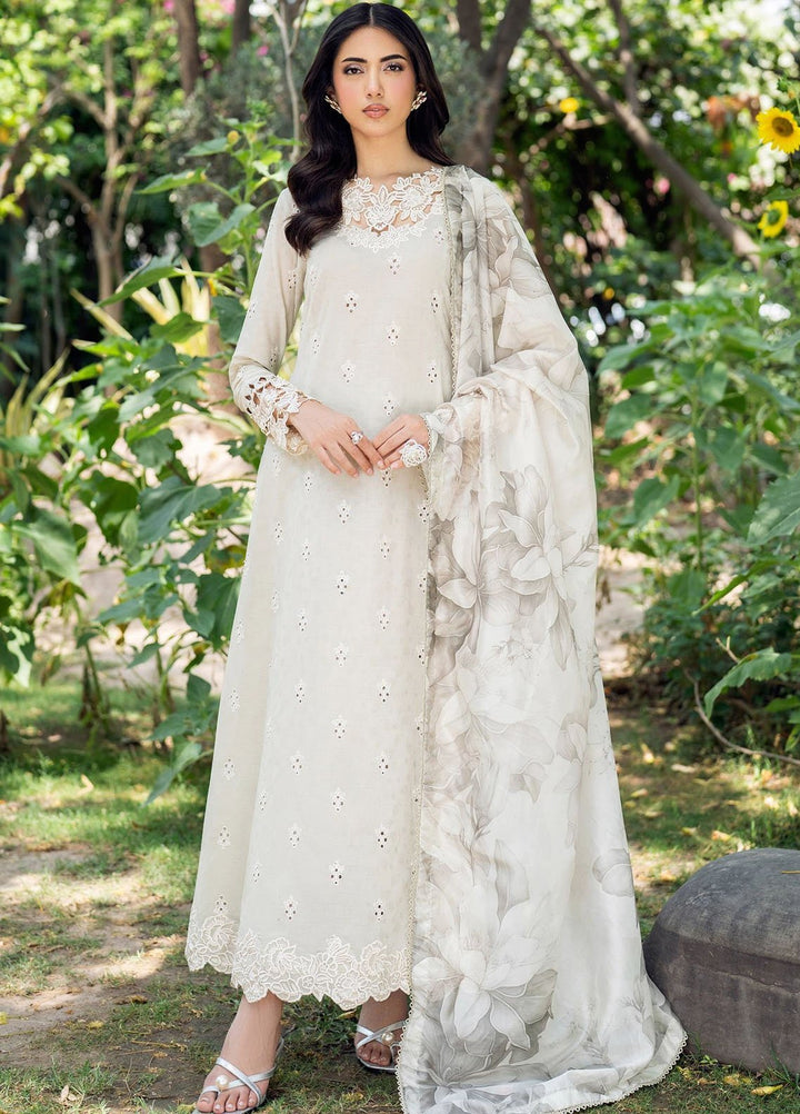 Nura by Zarif Embroidered Lawn Suits Unstitched 3 Piece ZF25TL Nura-02 Isara - Summer Collection