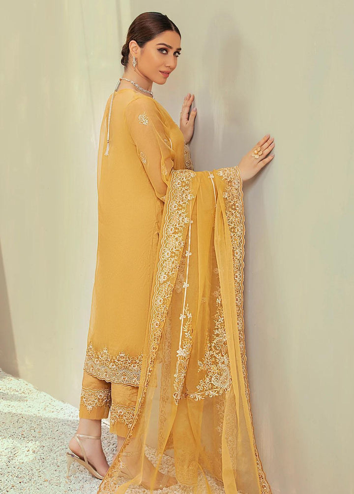 Nurani By Elegance Embroidered Organza Suits Unstitched 3 Piece ELG21N AELIA - Festive Collection