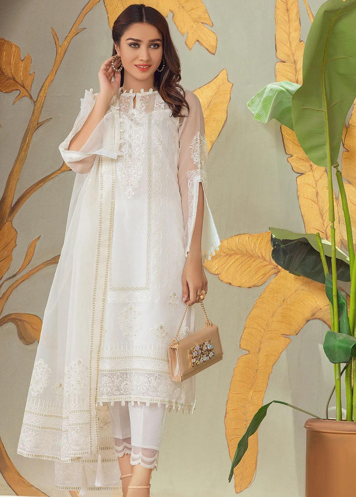 Nurani By Elegance Embroidered Organza Suits Unstitched 3 Piece ELG21N SINEEN - Festive Collection