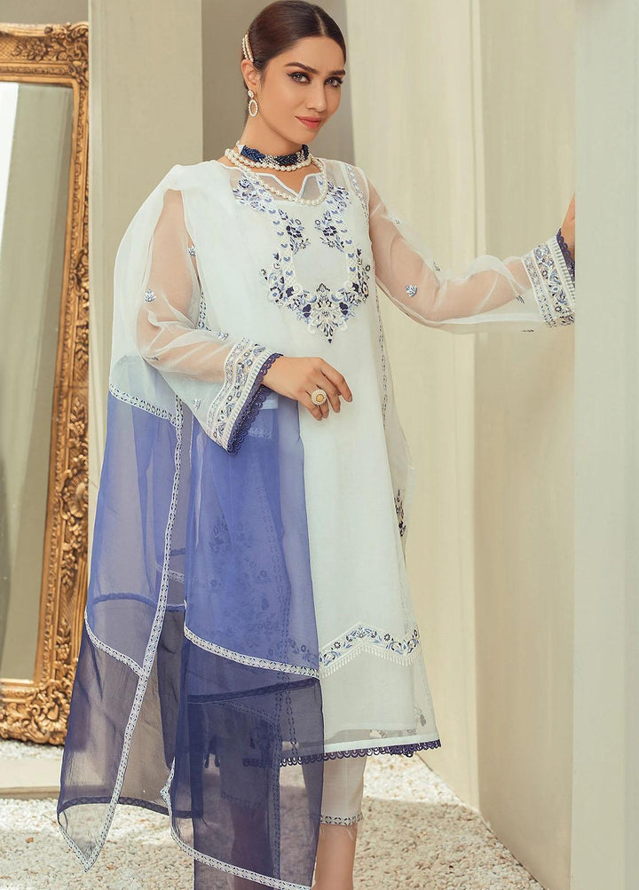 Nurani By Elegance Embroidered Organza Suits Unstitched 3 Piece ELG21N TALIYA - Festive Collection