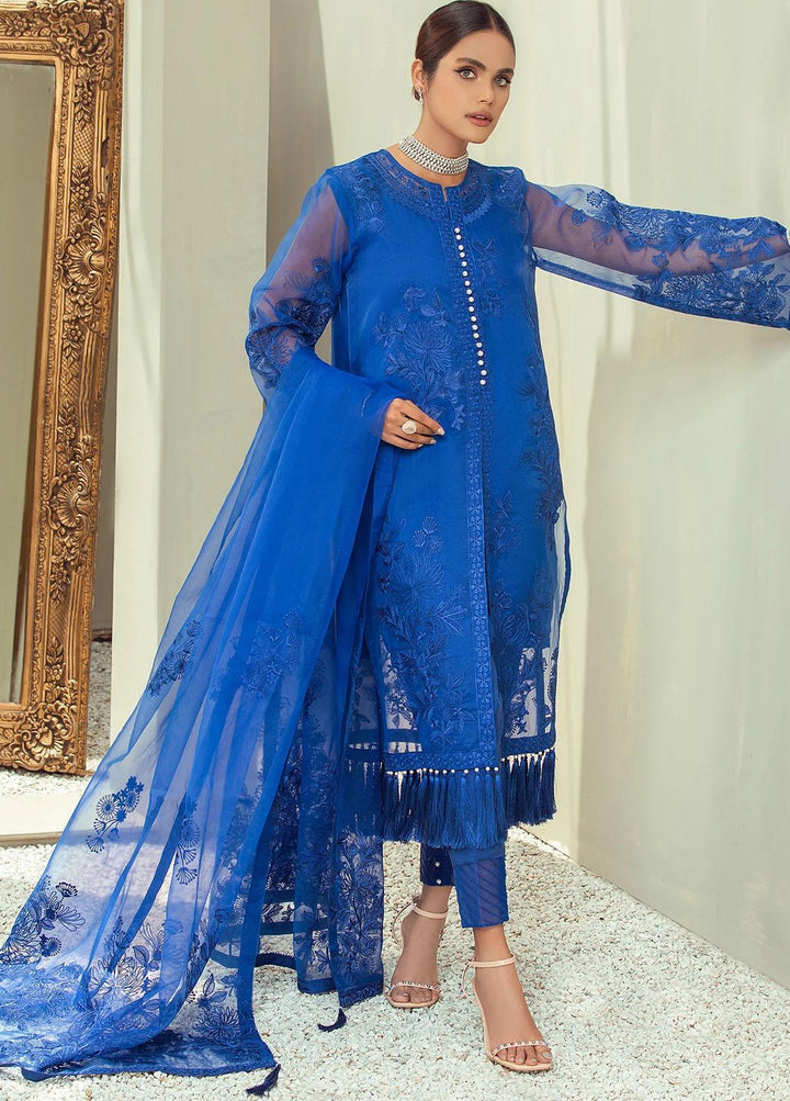 Nurani By Elegance Embroidered Organza Suits Unstitched 3 Piece ELG21N ZARIA - Festive Collection