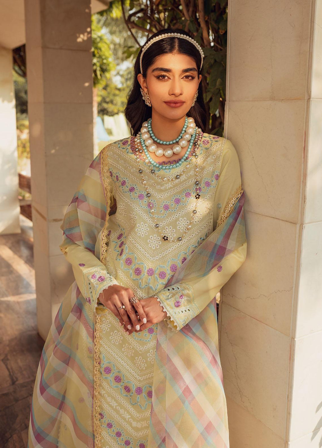 Nuray-e-Nazar by Parishay Embroidered Lawn Suits Unstitched 3 Piece PR23NNZ D-04 - Summer Collection