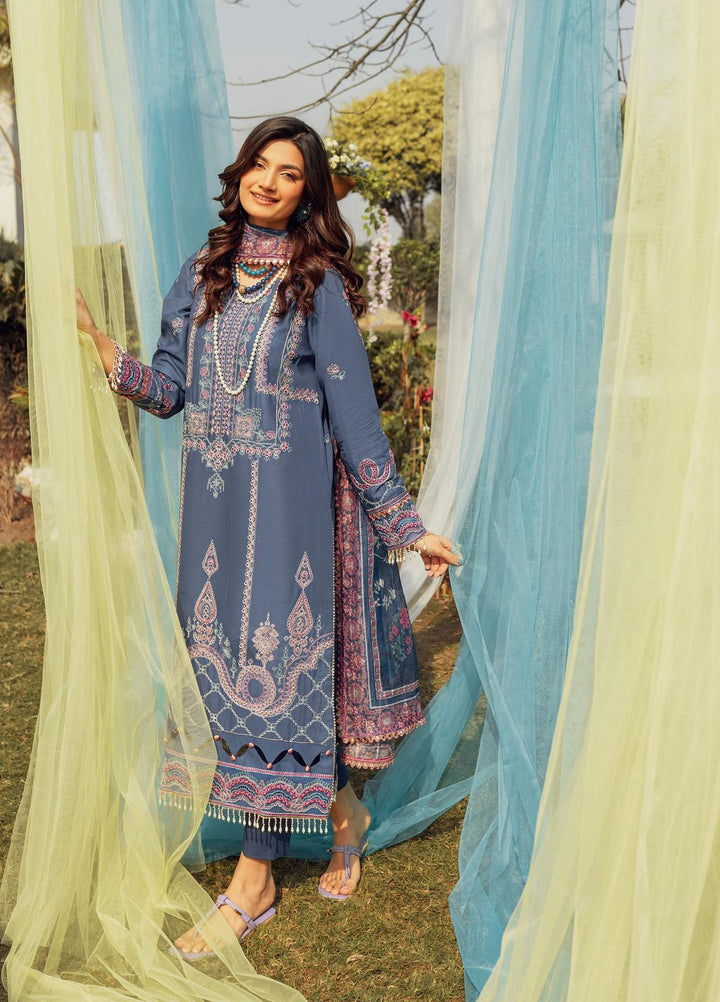 Nuray-e-Nazar by Parishay Embroidered Lawn Suits Unstitched 3 Piece PR23NNZ D-05 - Summer Collection
